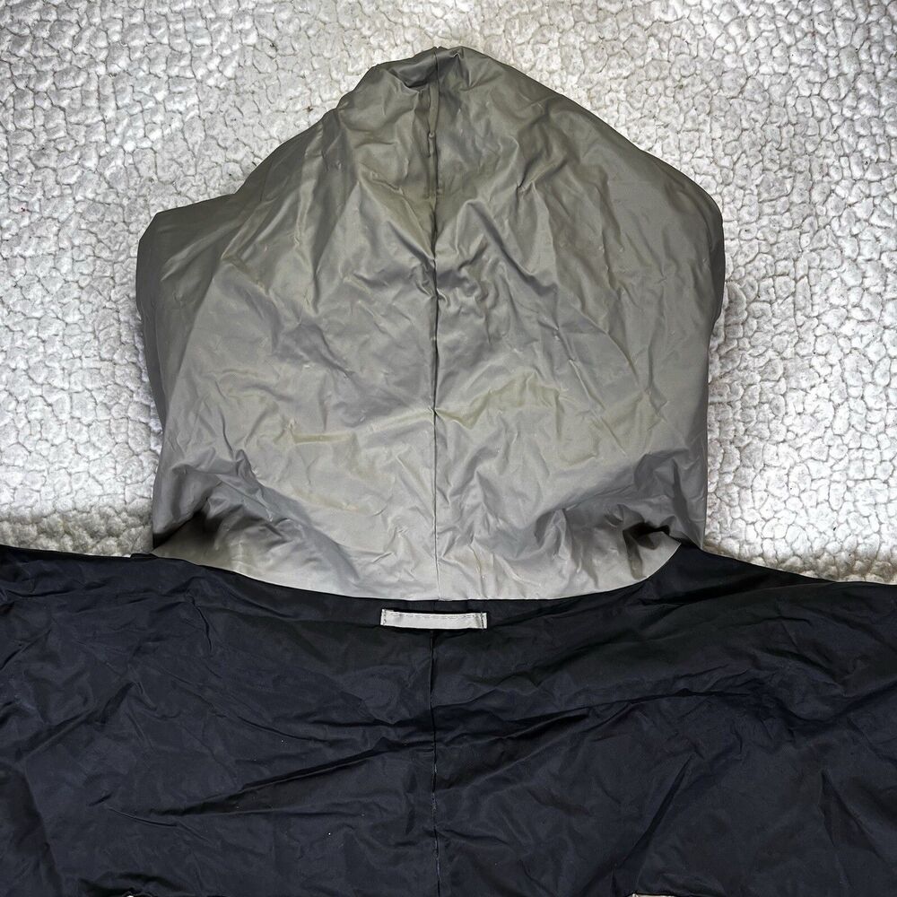 Eddie Bauer Jacket Mens XL Beige PVC Nylon Vented Waterproof Rain Coat‎ - Picture 13 of 15